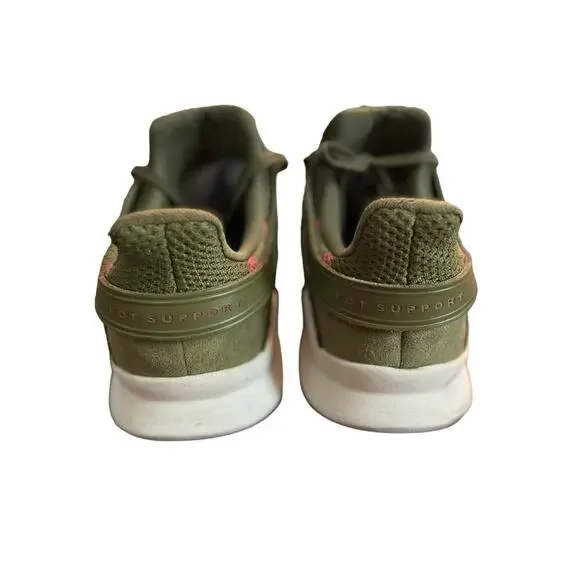 Adidas EQT Support ADV AC7998 Olive Green Pink Sneakers Size 6.5 Women’s Shoes - Picture 6 of 11